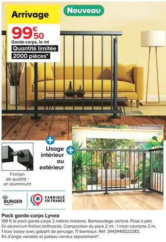 Castorama Pack garde-corps lynea offre