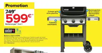 Castorama Weber barbecue spirit ii e310 offre