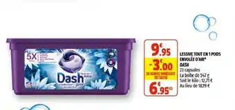 Coccinelle Supermarché Lessive Tout En 1 Pods Envolée d'Air Dash offre