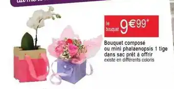 Cora x Carrefour Bouquet Composé Ou Mini Phalaenopsis 1 Tige Dans Sac Prêt à Offrir offre