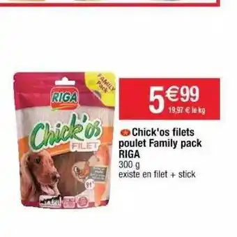 Cora x Carrefour Chick'os Filets Poulet Family Pack Riga offre