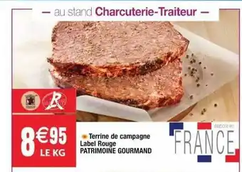 Cora x Carrefour Terrine De Campagne Label Rouge Patrimoine Gourmand offre