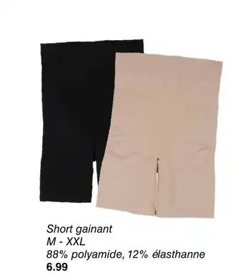 Wibra Short gainant offre