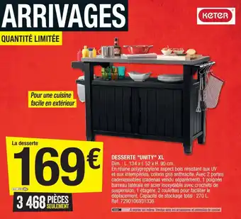 Brico Dépôt Desserte "unity" XL offre