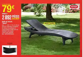Brico Dépôt Bain de soleil "maui" offre