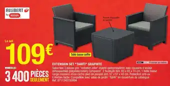 Brico Dépôt Extension set "tahiti" graphite offre