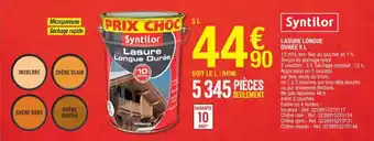 Brico Dépôt Lasure longue durée 5 L offre