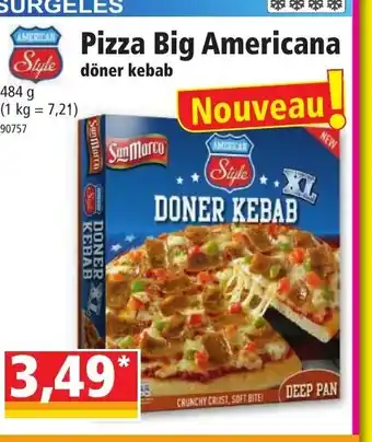 Norma Pizza Big Americana Döner kebab offre