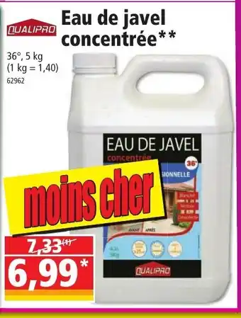Eau de javel concentrée