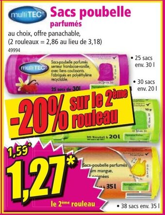 Norma Sacs poubelle parfumés offre