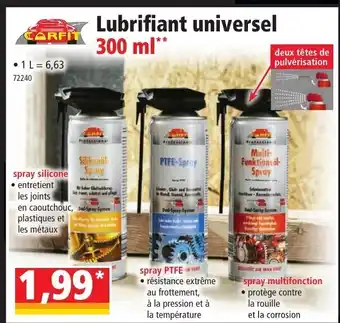 Norma Lubrifiant universel offre