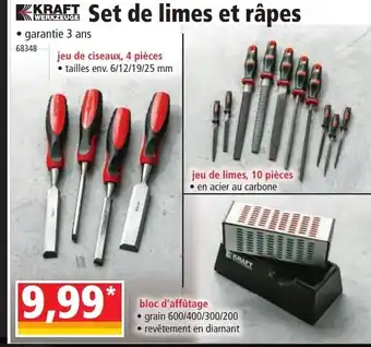 Norma Set de limes et râpes offre