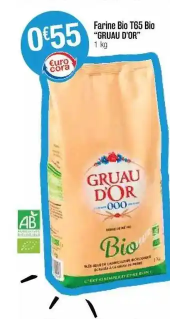 Cora x Carrefour Farine Bio T65 Bio offre
