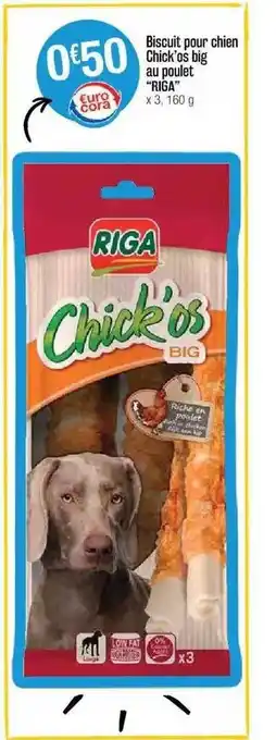 Cora x Carrefour Biscuit Pour Chien Chick'os Big Au Poulet offre