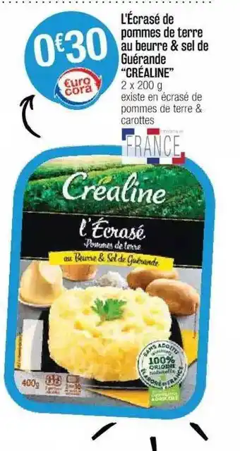 Cora x Carrefour L'écrasé De Pommes De Terre Au Beurre & Sel De Guérande offre
