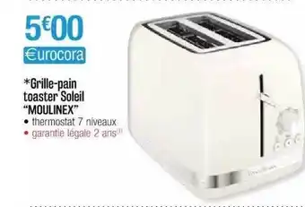 Cora x Carrefour Grille-pain Toaster Soleil offre