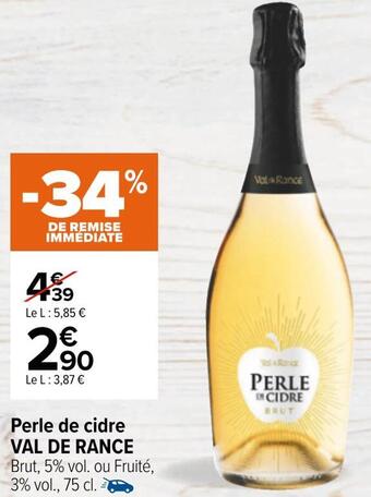 Carrefour Val de rance perle de cidre offre