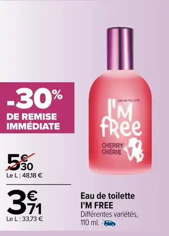 Carrefour Eau de parfum i'm free offre