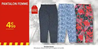 Carrefour Pantalon femme offre