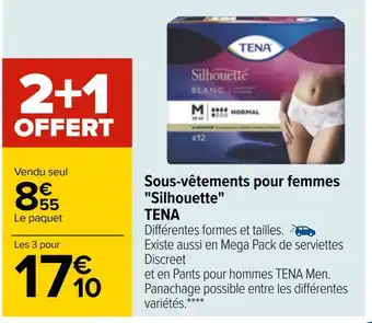 Tena sous-vêtements pour femmes "silhouette"