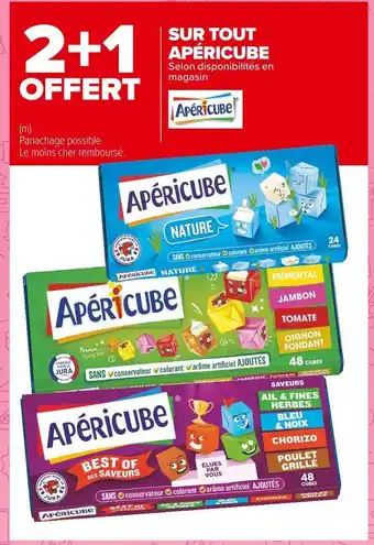 Carrefour Market Apéricube bon plan sur tout apéricube offre
