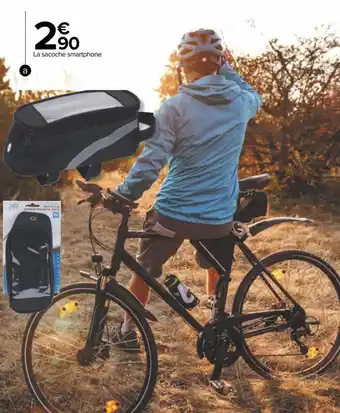 Carrefour Sacoche smartphone pour vélo offre