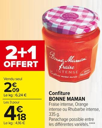 Carrefour Market Bonne maman confiture offre