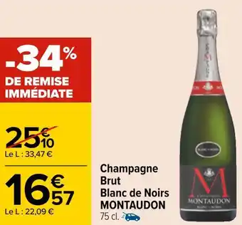 Montaudon champagne brut blanc de noirs