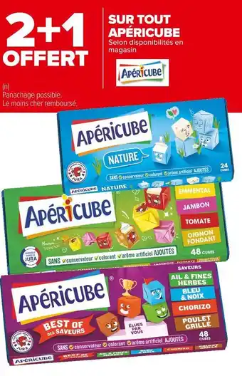 Carrefour Market Apericube bon plan sur toute la gamme offre