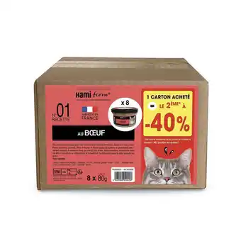 Truffaut Les plats cuisinés pour chat “hamiform” offre