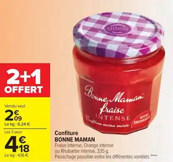 Carrefour Market Confiture BONNE MAMAN offre