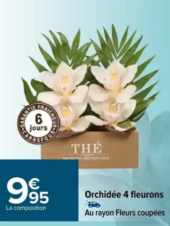 Carrefour Orchidée 4 fleurons offre