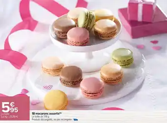 Carrefour 18 Macarons assortis offre