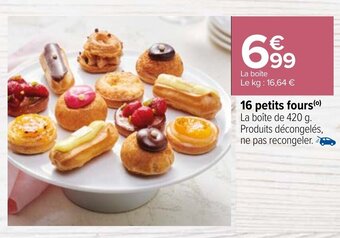 16 petits fours
