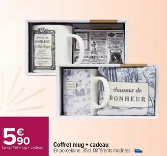 Carrefour Coffret mug + cadeau offre