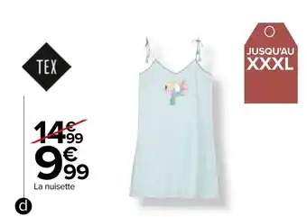 Carrefour Nuisette femme offre