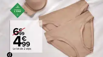 Carrefour Slip femme offre