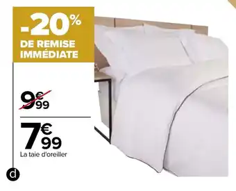 Carrefour Linge de lit "Uni satin" offre