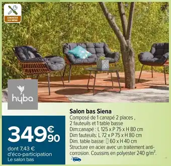 Carrefour Salon bas Siena offre