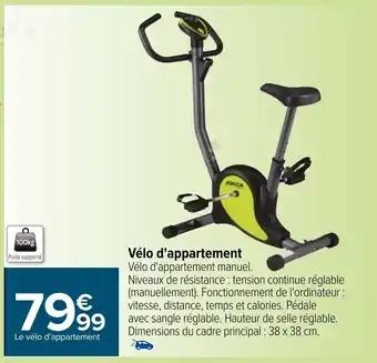 Carrefour Vélo d'appartement offre