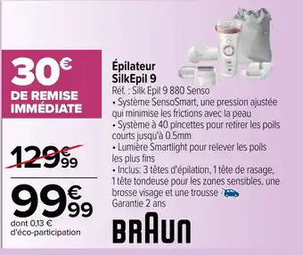 Carrefour Épilateur SilkEpil 9 offre