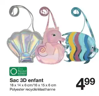 Zeeman Sac 3D Enfant offre
