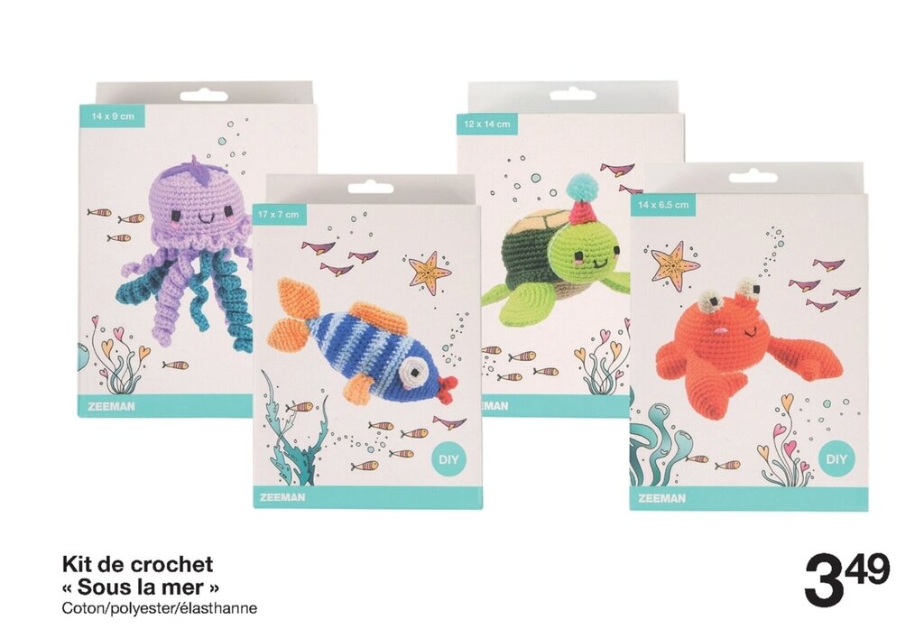 Promo Kit de Crochet Sous La Mer chez Zeeman