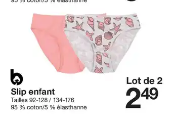 Zeeman Slip Enfant offre