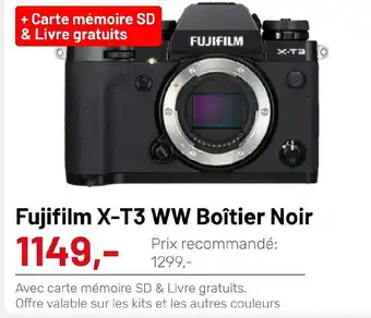 Fujifilm X-T3 WW BoĂźtier Noir
