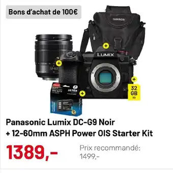 Panasonic Lumix DC-G9 Noir +12-60mm ASPH Power OIS Starter Kit