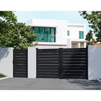 Brico Dépôt Portail battant aluminium "ferrol" 3,06 m gris offre
