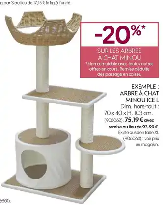 Truffaut Arbre à chat minou ice l offre