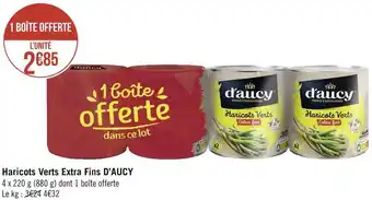 Géant Casino D’aucy haricots verts extra fins offre