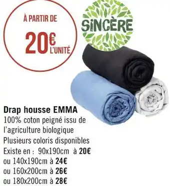 Sincère drap housse